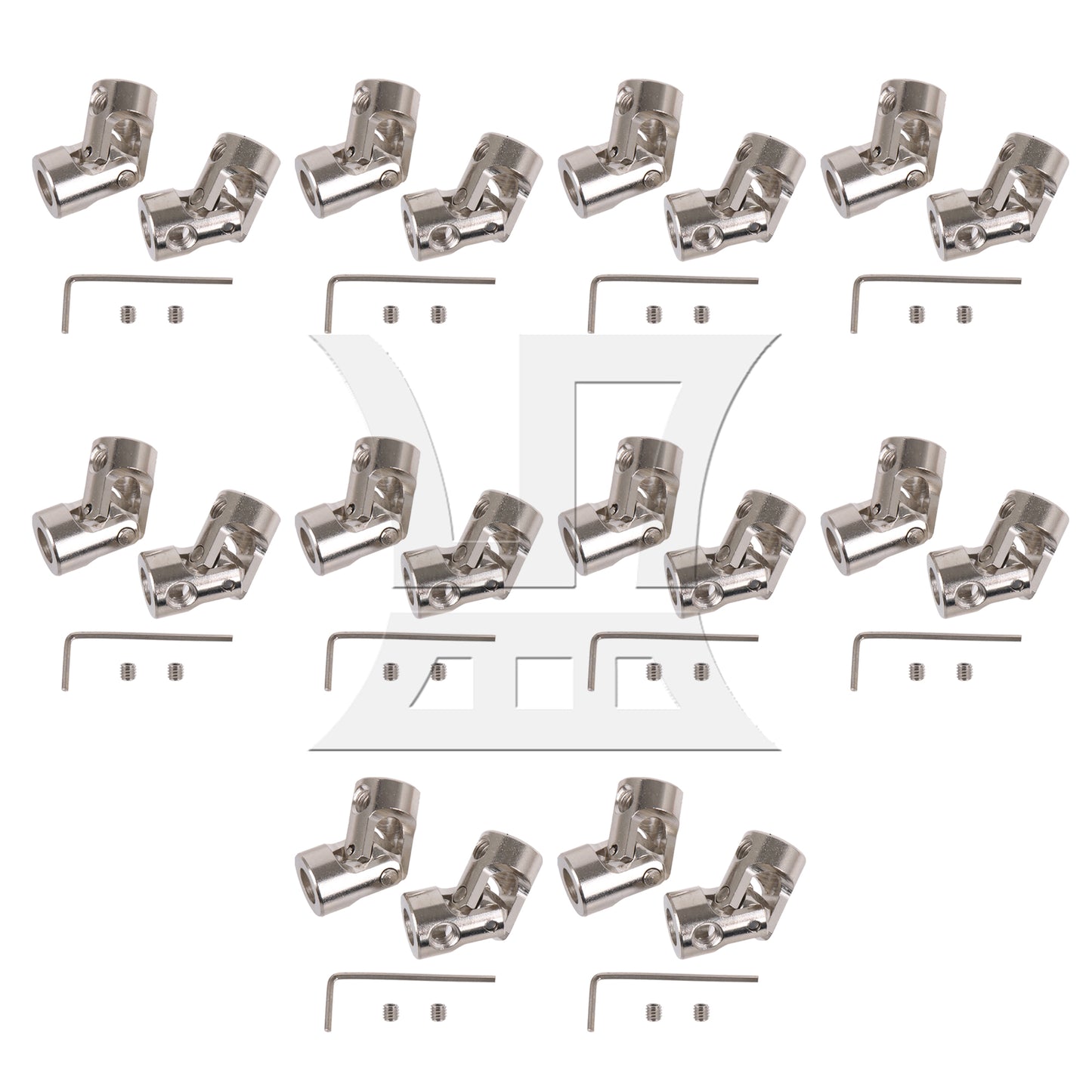 BQLZR  Metal Shaft Coupling Couplers for RC Boat Robot 6-6mm Hole Dia Set