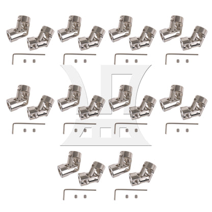 BQLZR  Metal Shaft Coupling Couplers for RC Boat Robot 6-6mm Hole Dia Set