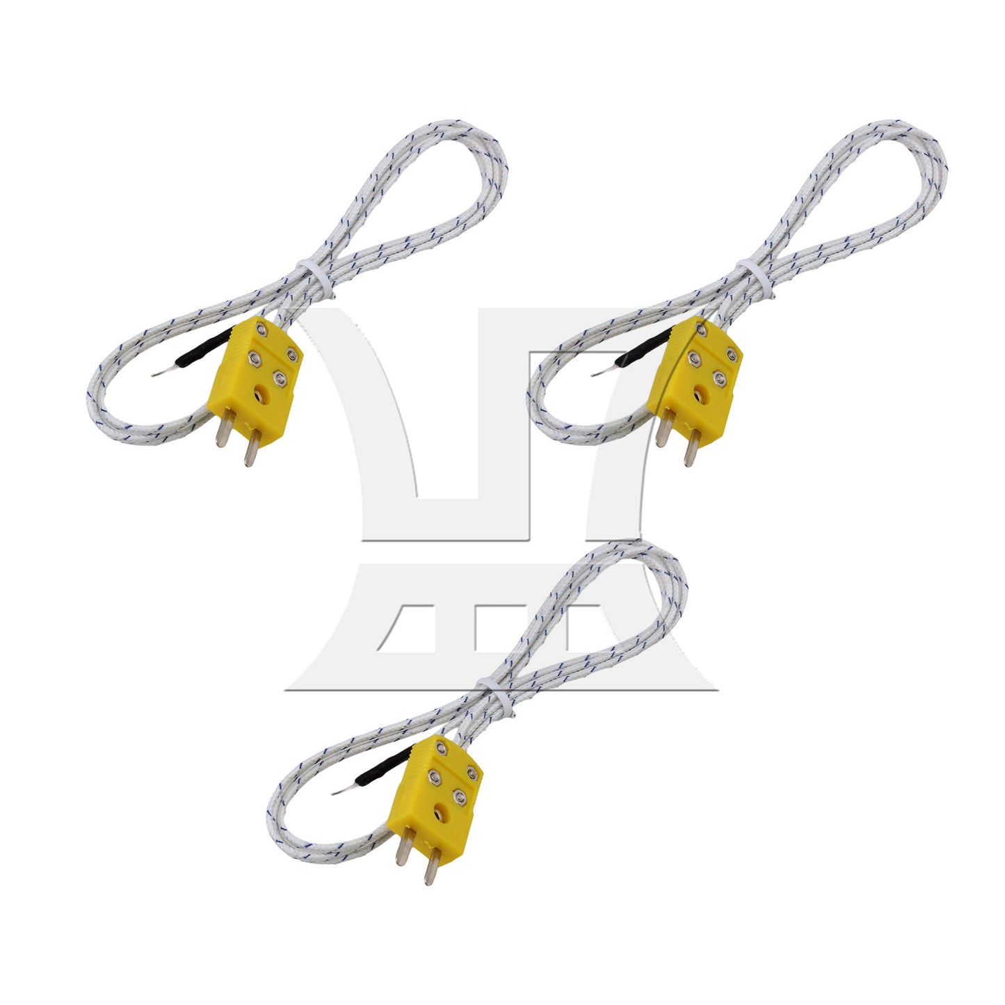 BQLZR 3PCS K-type thermocouple temperature measurement cable 1 meter