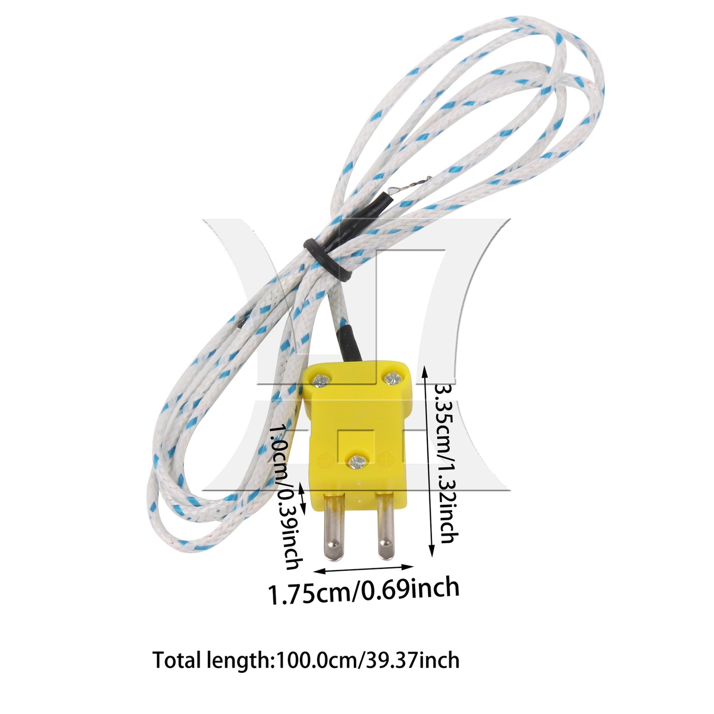 BQLZR 3PCS K-type thermocouple temperature measurement cable 1 meter