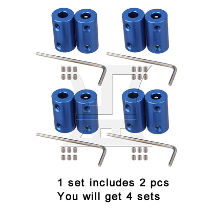 BQLZR Rigid Flange Coupling Motor Guide Shaft Coupler Motor Connector 8mm