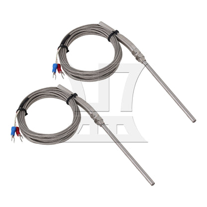 BQLZR Stainless Steel Thermocouple Cable 0.5x10x300cm Silver for Petrochemical Industry