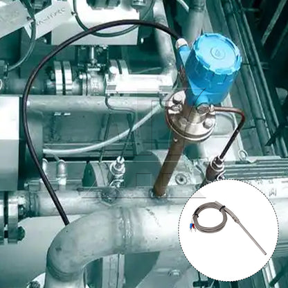 BQLZR Stainless Steel Thermocouple Cable 0.5x10x300cm Silver for Petrochemical Industry