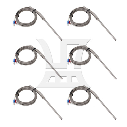 BQLZR Stainless Steel Thermocouple Cable 0.5x10x300cm Silver for Petrochemical Industry