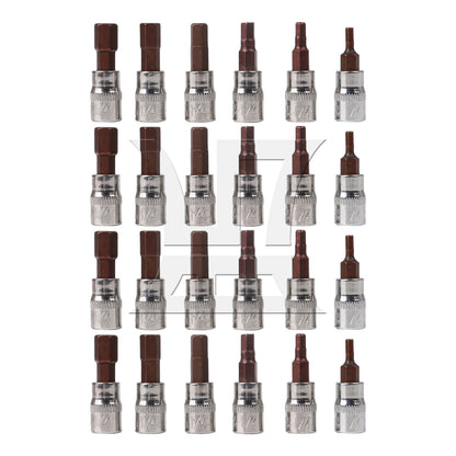 BQLZR S2 Alloy Steel Metric 1/4" Drive Hex Bit Sockets Set for Parbuckle Screw