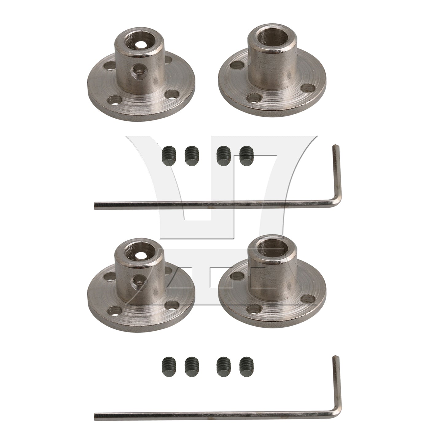 BQLZR 6-10mm Rigid Flange Coupling Motor Guide Connector Set with Screw