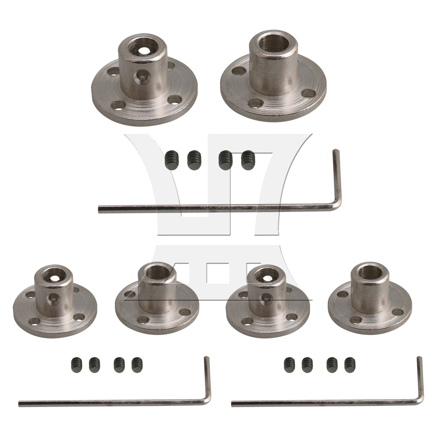BQLZR 6-10mm Rigid Flange Coupling Motor Guide Connector Set with Screw