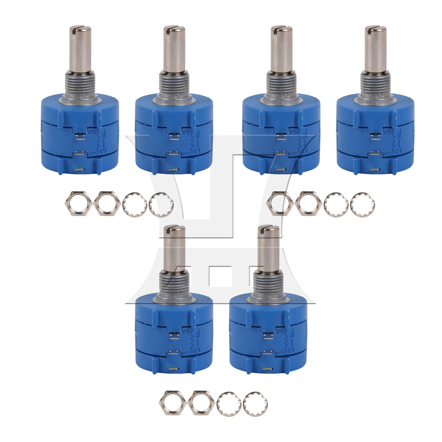 BQLZR 3590S-2-103L 10K Ohm 10-Turn Rotary Wire Wound Precision Potentiometer Pot
