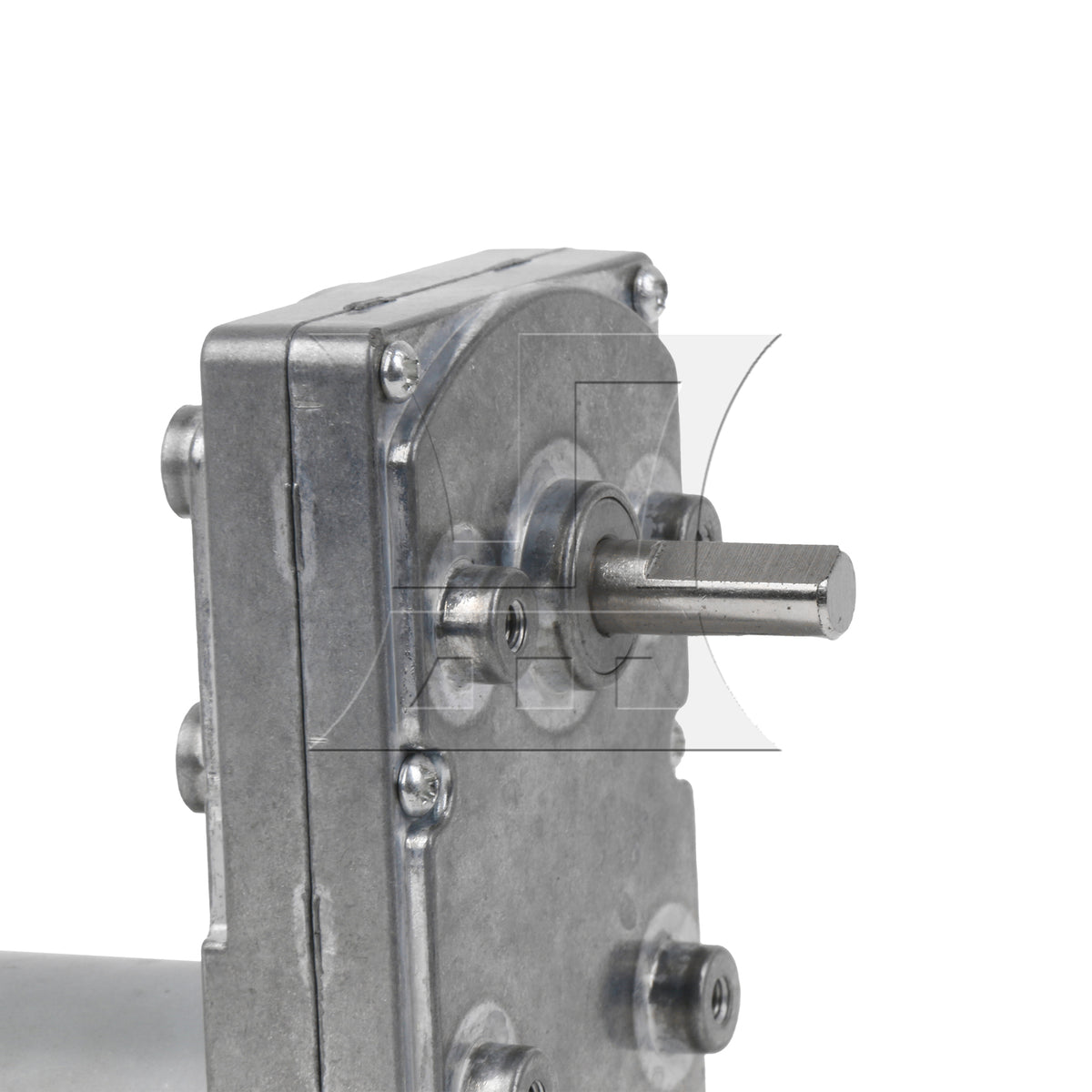 BQLZR 2pcs Square 8mm D Shaft High Torque Motor for Remote Control Curtains 34RPM 12V Silver