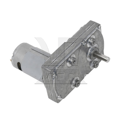BQLZR 2pcs Square 8mm D Shaft High Torque Motor for Remote Control Curtains 34RPM 12V Silver