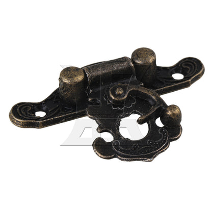 BQLZR 20 x BQLZR Bronze 28x23mm Vintage Style Small Wooden Box Hasp Lock Latch