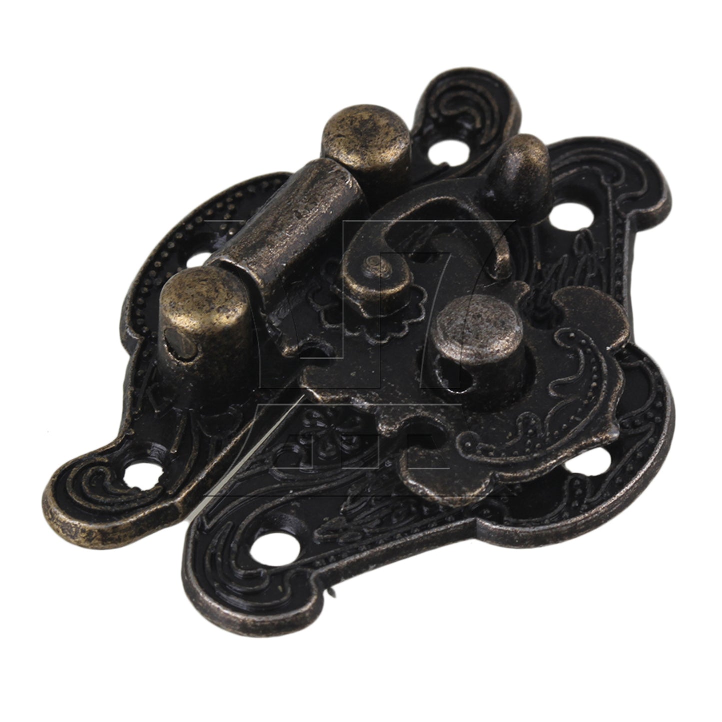 BQLZR  BQLZR Bronze 28x23mm Vintage Style Small Wooden Box Hasp Lock Latch