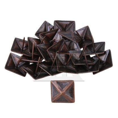 BQLZR Red Bronze Furniture Decorative Nails Upholstery Tacks Square Studs
