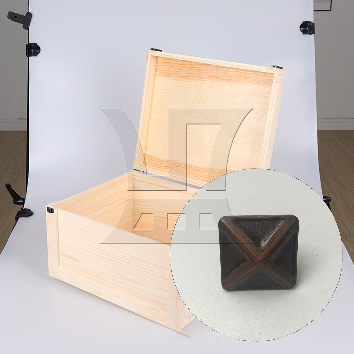 BQLZR Red Bronze Furniture Decorative Nails Upholstery Tacks Square Studs