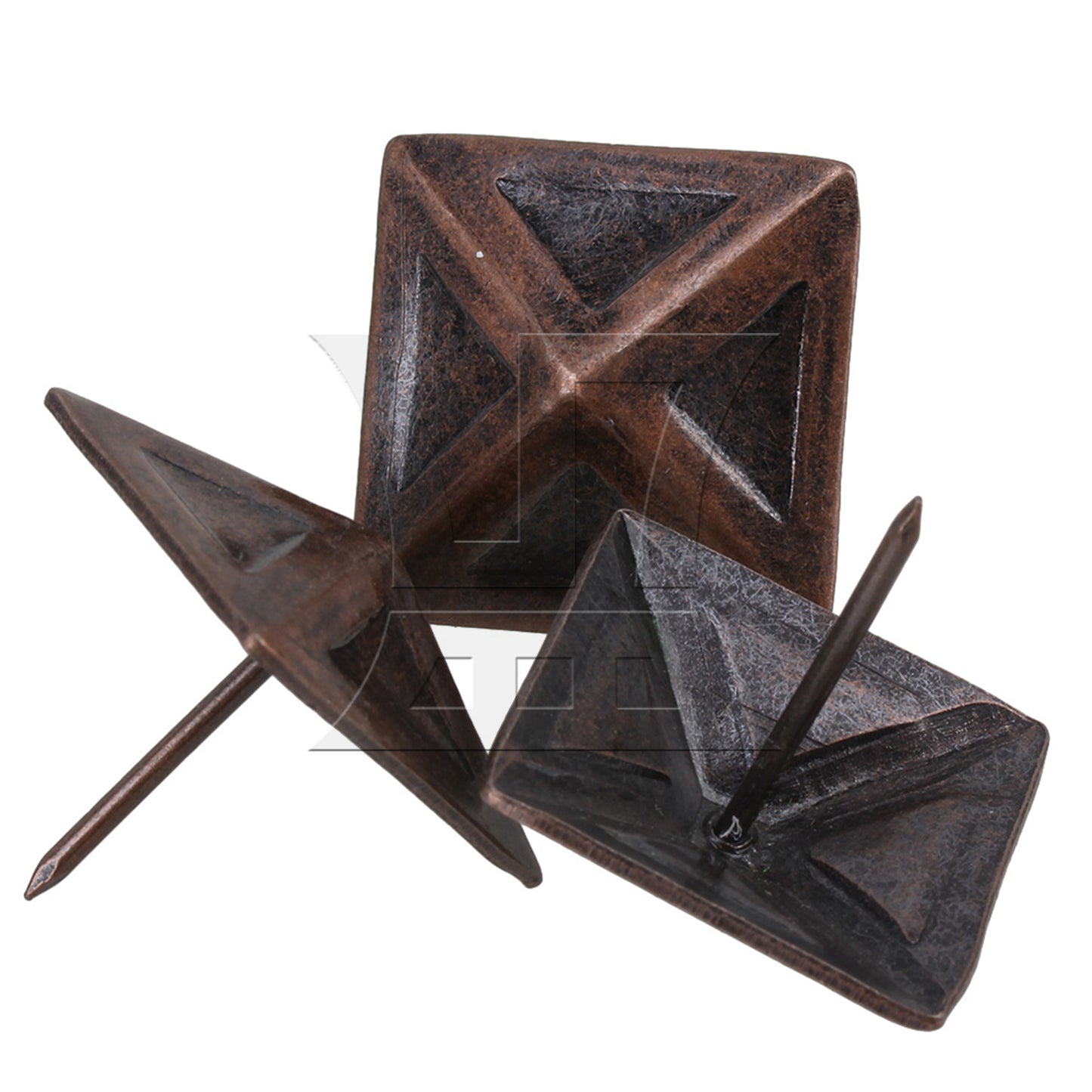 BQLZR Red Bronze Furniture Decorative Nails Upholstery Tacks Square Studs
