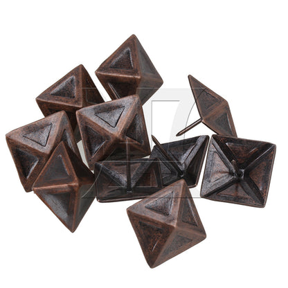 BQLZR Red Bronze Furniture Decorative Nails Upholstery Tacks Square Studs