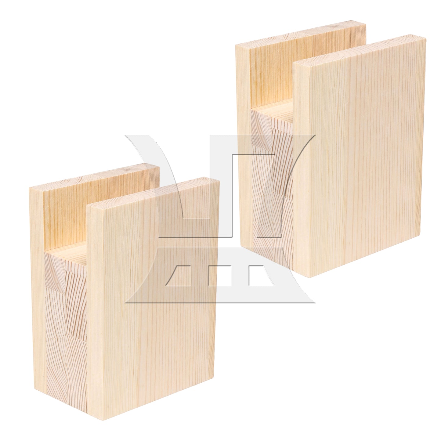 BQLZR 4cm Groove Wood Cube Furniture Lifter Bed Sofa Table Riser Height 5cm