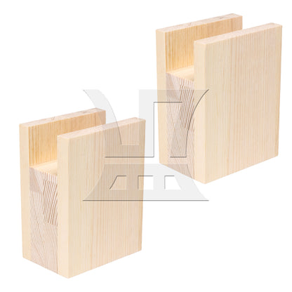 BQLZR 4cm Groove Wood Cube Furniture Lifter Bed Sofa Table Riser Height 5cm