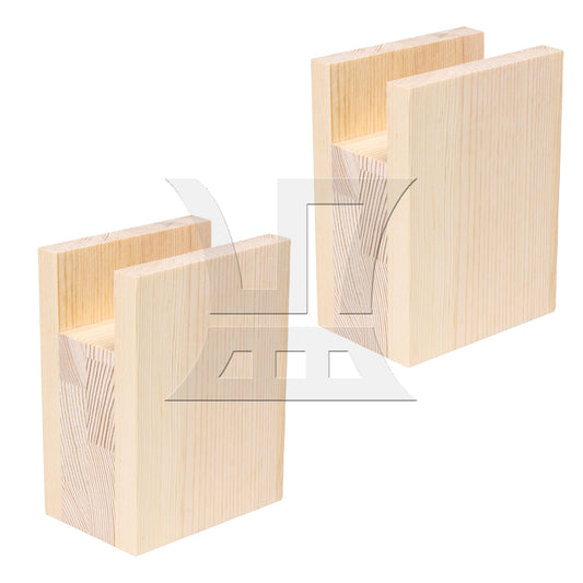 BQLZR 4cm Groove Wood Cube Furniture Lifter Bed Sofa Table Riser Height 5cm
