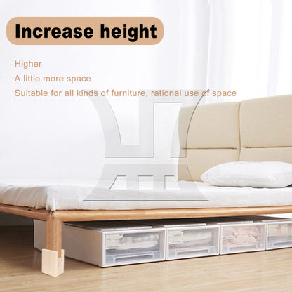BQLZR 4cm Groove Wood Cube Furniture Lifter Bed Sofa Table Riser Height 5cm