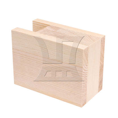 BQLZR 4cm Groove Wood Cube Furniture Lifter Bed Sofa Table Riser Height 5cm
