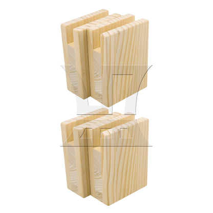 BQLZR  Groove Wood Furniture Lifter Bed Sofa Table Risers Add 5cm