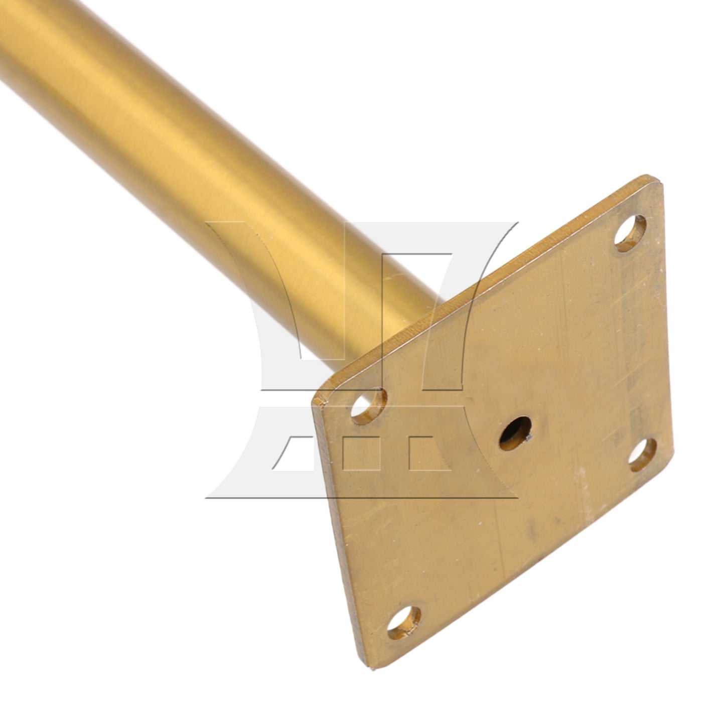 BQLZR 4pcs 6x30cm Sofa Cabinet Bed Round Metal Furniture Legs Feet Adjust 2cm Golden