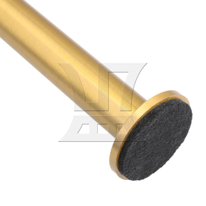 BQLZR 4pcs 6x30cm Sofa Cabinet Bed Round Metal Furniture Legs Feet Adjust 2cm Golden