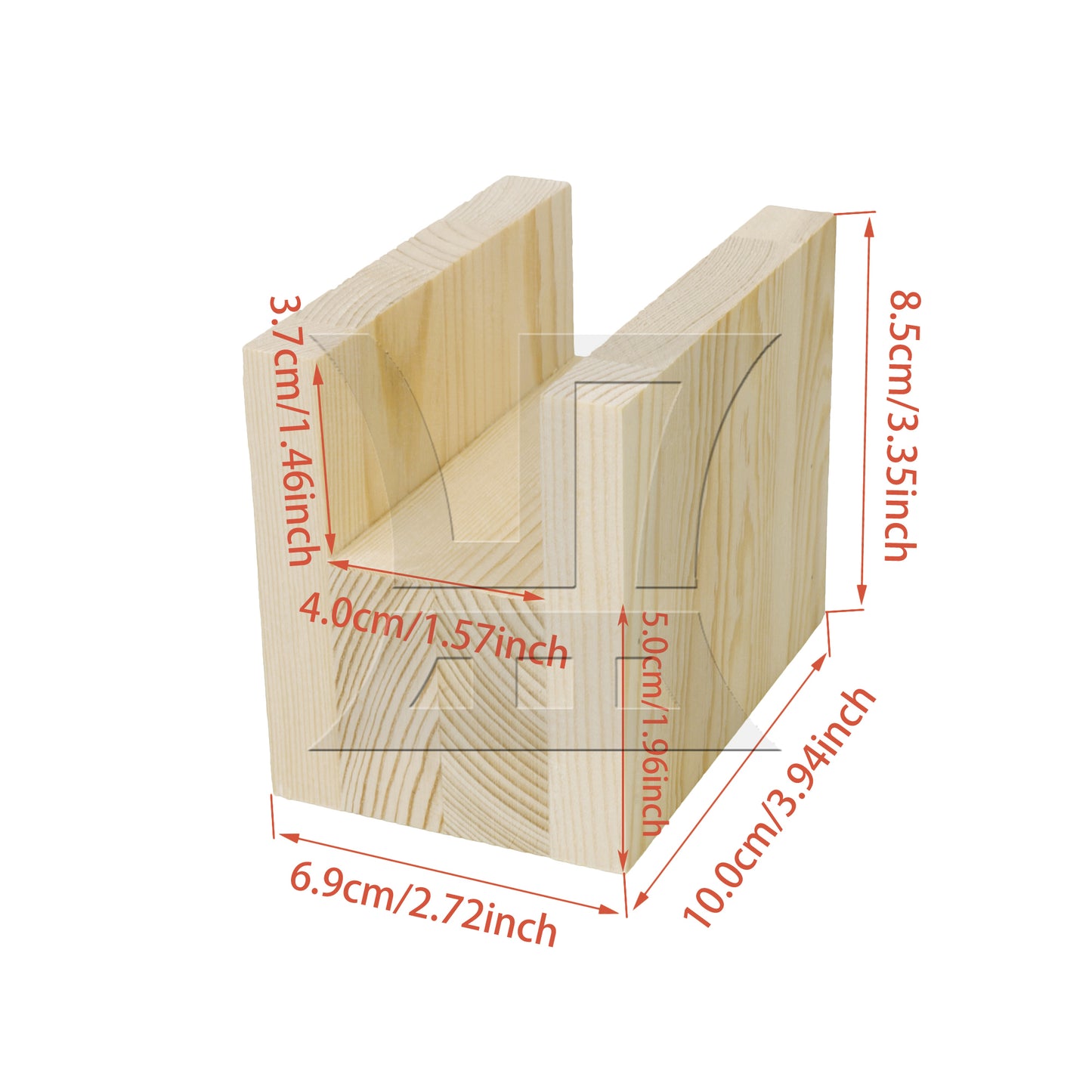 BQLZR 4cm Groove Wood Cube Furniture Lifter Bed Sofa Table Riser Height 5cm