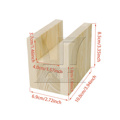 BQLZR 4cm Groove Wood Cube Furniture Lifter Bed Sofa Table Riser Height 5cm