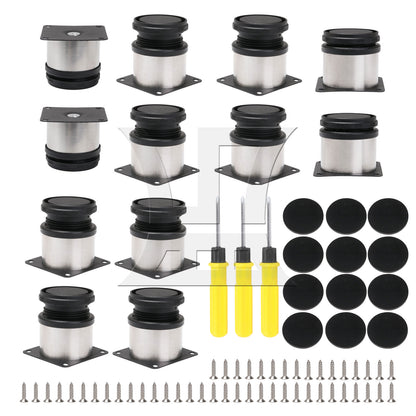 BQLZR Stainless Steel Furniture Legs