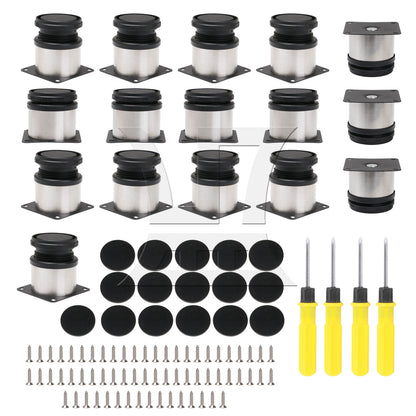 BQLZR Stainless Steel Furniture Legs