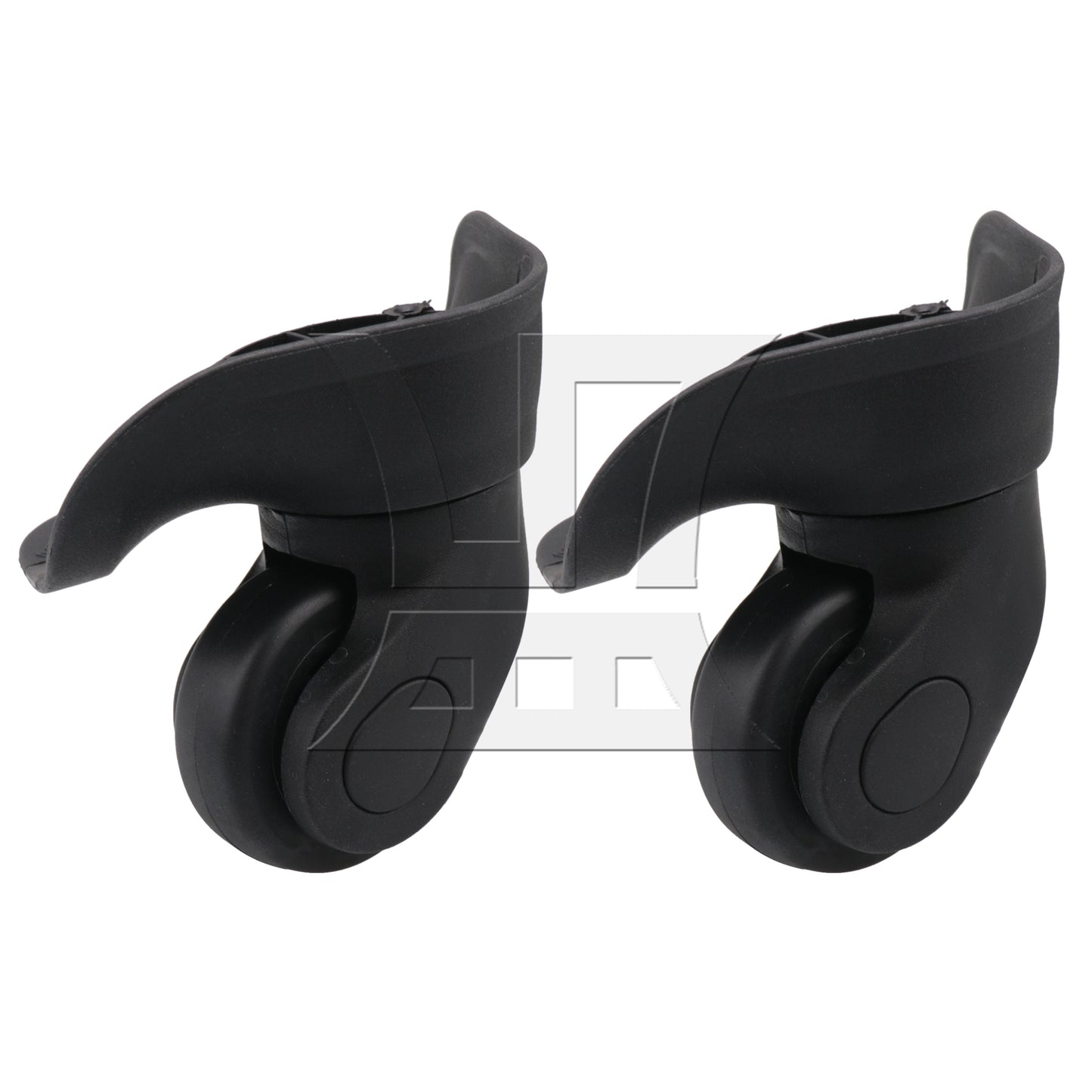 BQLZR Left Luggage Mute Wheels Black W041-L with Dual-purpose Screwdrivers