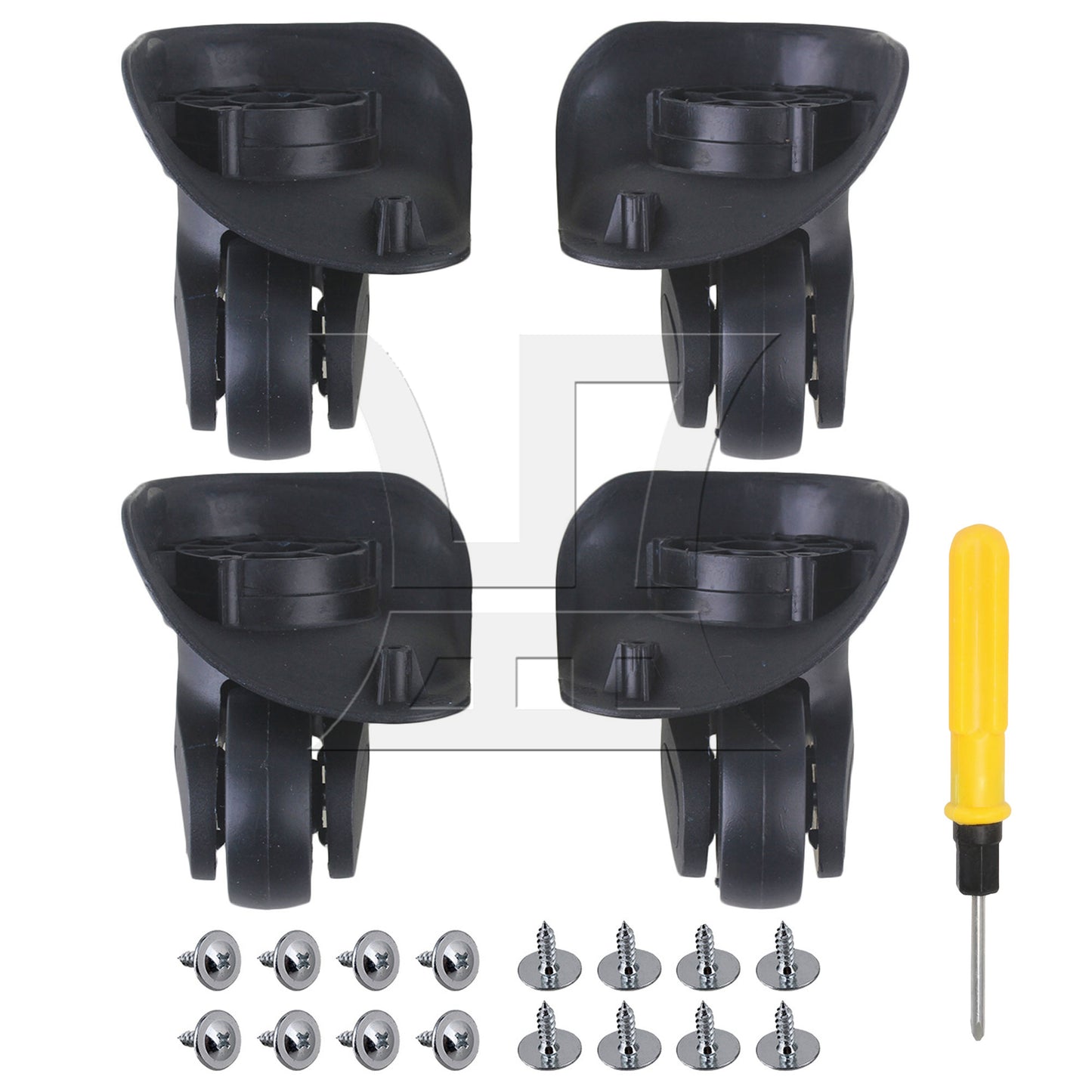 BQLZR Right W041-2S Luggage Wheels 3.62" Overall Height w/ Dual-purpose Screwdriver