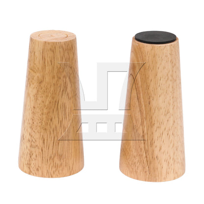 BQLZR  Solid Wood Color Round Furniture Leg 4.72x1.57x2.36inch & Mouting Part