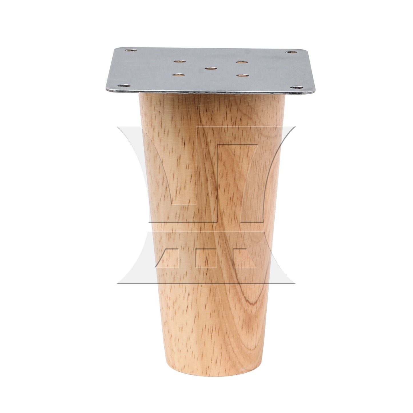 BQLZR  Solid Wood Color Round Furniture Leg 4.72x1.57x2.36inch & Mouting Part