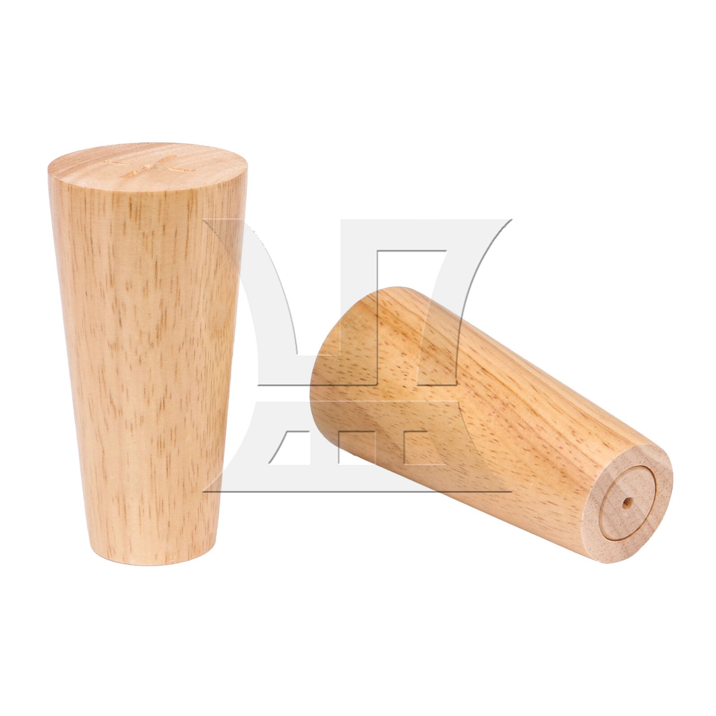 BQLZR  Solid Wood Color Round Furniture Leg 4.72x1.57x2.36inch & Mouting Part