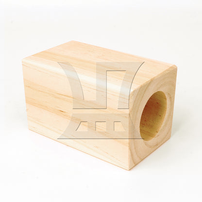 BQLZR  Round Hole Wooden Furniture Lifter Bed Table sofa Riser 10x5cm