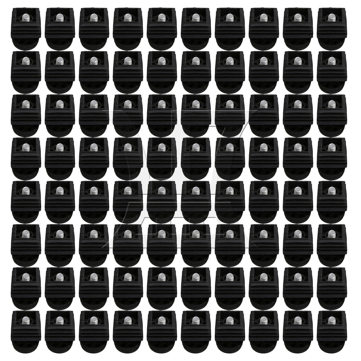 BQLZR M8 Female Thread 3x3cm Square Tube Insert End With Adjust Feet BQLZR