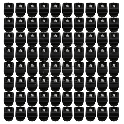 BQLZR M8 Female Thread 3x3cm Square Tube Insert End With Adjust Feet BQLZR