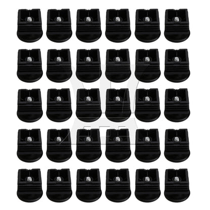 BQLZR M8 Female Thread 4x4cm Square Tube Insert End With Thread Feet BQLZR