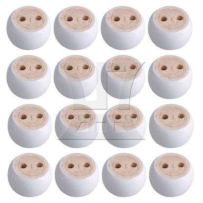 BQLZR White Eucalyptus-Wood Furniture Feet 100kg Bearing Weight Lifter 67x67x40mm