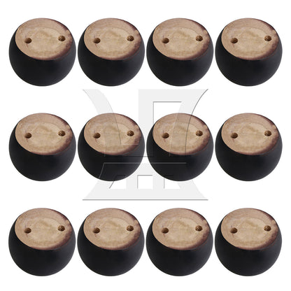 BQLZR  Wood Furniture Lifter for Sofa Legs 80x50mm Black w/ Sandpaper Set