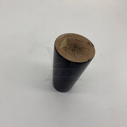 BQLZR 8 Pieces Wood Color Round Furniture Leg 3.15x2.28x1.5inch with Mouting Part
