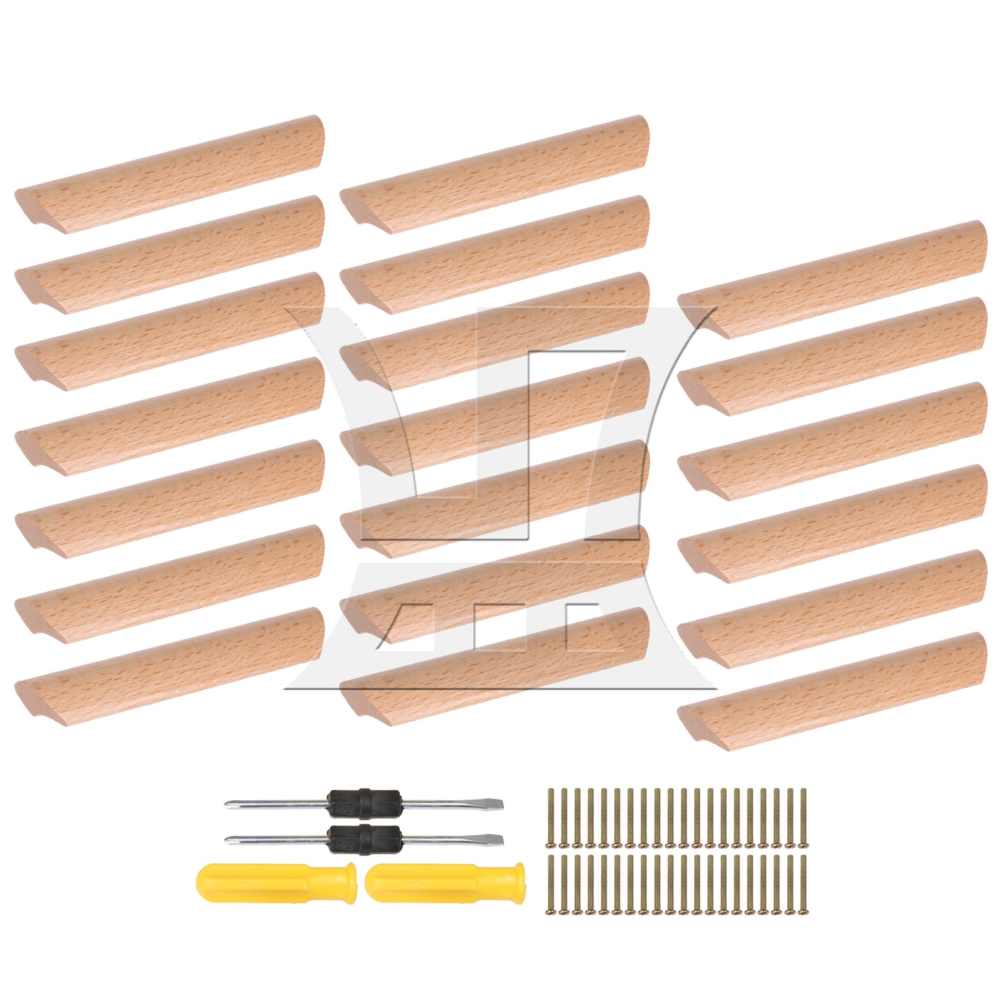BQLZR 4.92" Wooden Drawer Handle Unfinished Furniture Pulls Handles with Screws
