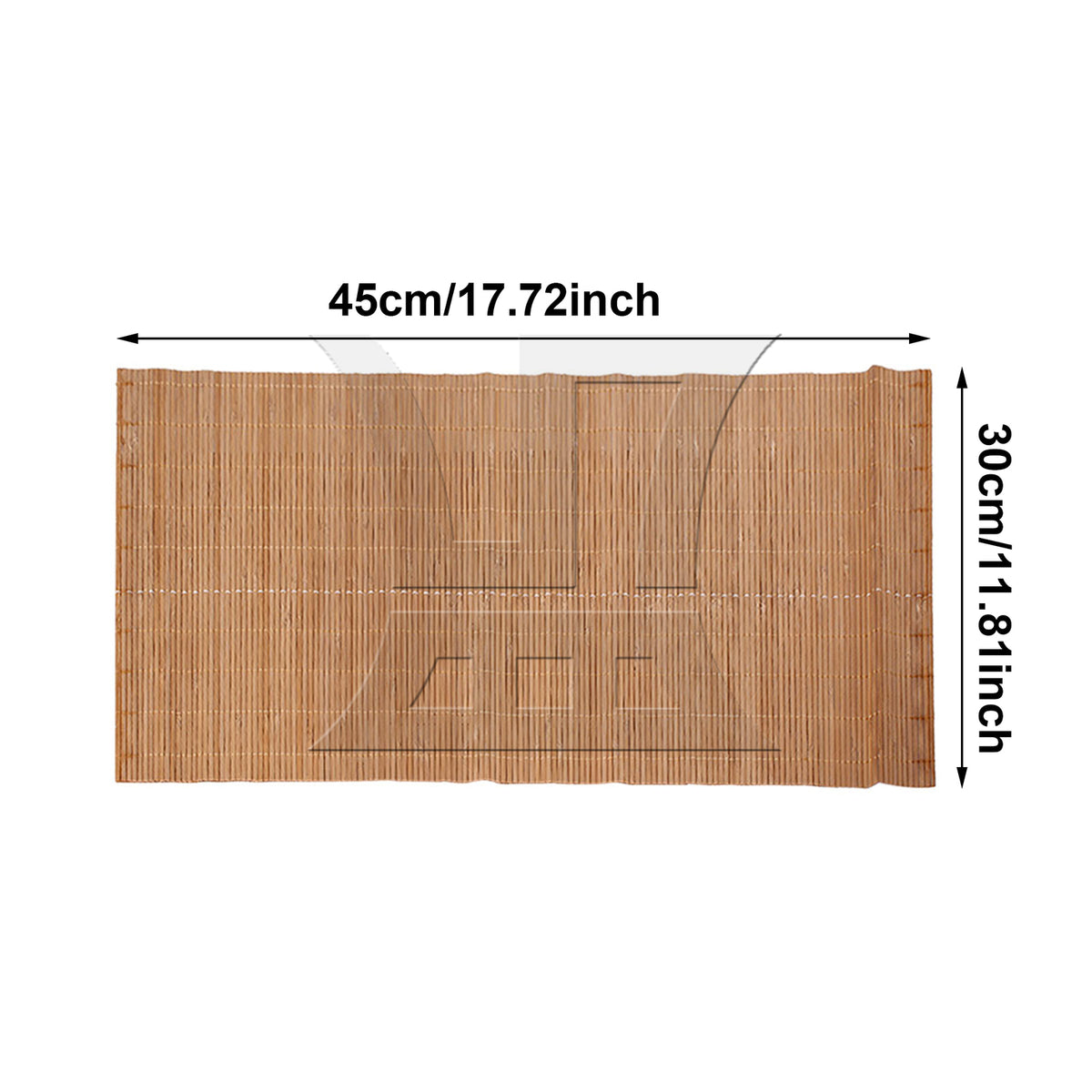 BQLZR 4 Pieces Brown Bamboo Slat Mats Kitchen Replacement Parts for Home Dining