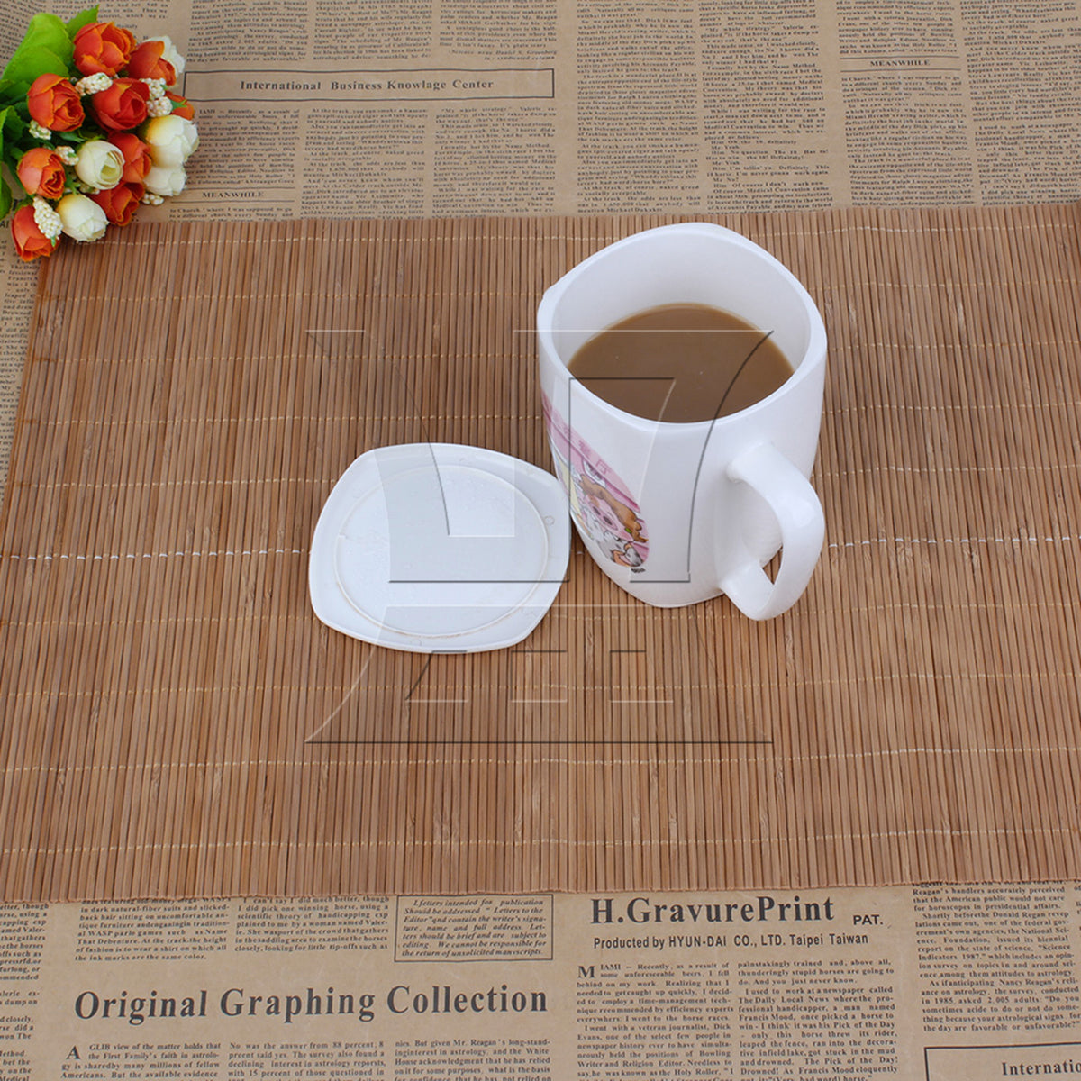 BQLZR 4 Pieces Brown Bamboo Slat Mats Kitchen Replacement Parts for Home Dining