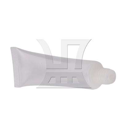 BQLZR Transparent Plastic 15ml Empty Lip Gloss Balm Soft Tube Black Cap
