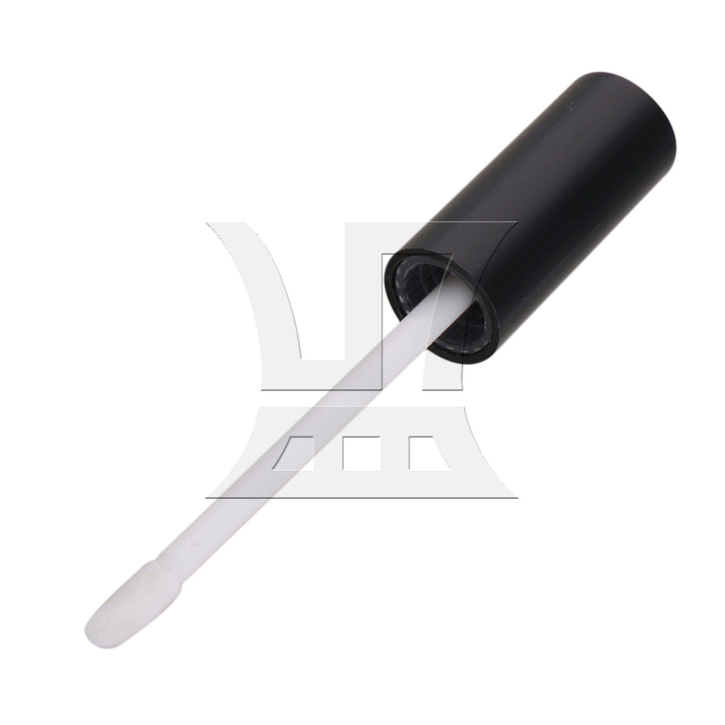 BQLZR Transparent Plastic 15ml Empty Lip Gloss Balm Soft Tube Black Cap