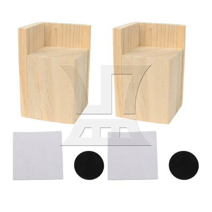 BQLZR 6x6CM Slot L-shaped Wood Furniture Lifter Bed Sofa Table Riser Add 5cm BQLZR